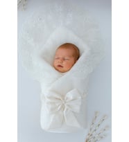 Kumru Kristal Kız Bebek Kundağı Unisex Bebek Dış Battaniyesi Hastane Çıkışı