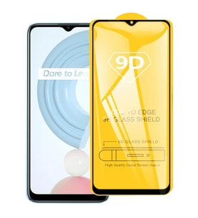 Ally OPPO Realme C21 Full Glue-Tempered Cam Ekran Koruyucu-(5775) - SSSSSS1566-8501