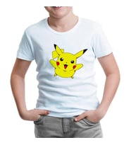 Pokemon - Pikachu Beyaz Çocuk Tshirt