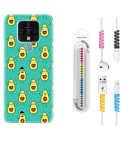 Tecno Camon 16 18P Pova 3 Pova Neo Kılıf Kablo Koruma Spiral Silikon Oynayan Avokadolar 1770