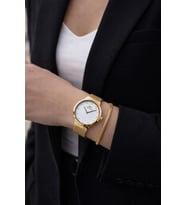 Slazenger Yeni Sezon Elite Model 50 Mt Suya Dayanıklı Bileklik Hediyeli Kadın Kol Saati VS.BLKT.0852 (Sarı)