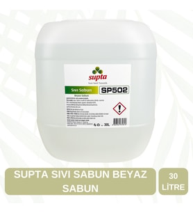 Supta Sıvı Sabun Beyaz Sabun Kokulu 30 LT