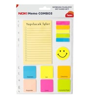 Noki Memo Combo 3 Yapışkan Not Kağıdı Seti 12703