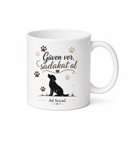 Köpek Eğitmenine Hediye İtaat Eğitimi Otur Bekle Komutları Pozitif Baskılı Porselen Kupa Bardak