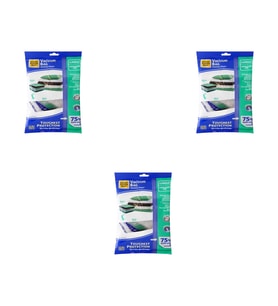 Magic Saver Bag Vakumlu Giyisi Yastık Yorgan Saklama Torbası Poşeti Hurç -Mega -100x130 Cm. -3 Adet