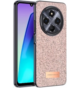 Onegif Xiaomi Redmi 14C Bright Simli Kapak - Pembe