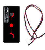 Tecno Spark 6 6 Go 8C 8 Pro 7 7 Pro Kılıf Boyun Asklı Rasta Silikon Red Moon 1710