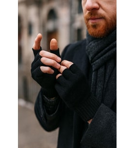 Yarım Parmak Unisex Triko Örgü Eldiven – Günlük Kışlık Aksesuar