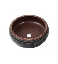 NEWARC DESENLİ ÇANAK LAVABO (Kahverengi)