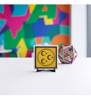 Üç Hilal Figürlü Çağdaş Dekoratif Parça, İç Mekanlara Şıklık Katan Tasarım 10x10 cm