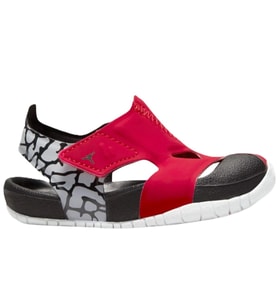 Nike Jordan Flare Cırtlı Bebek Sandalet Siyah Bordo