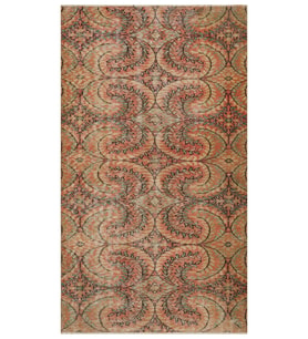 Benzersiz El Yapımı Eskitme Halı 138x239 cm 9976
