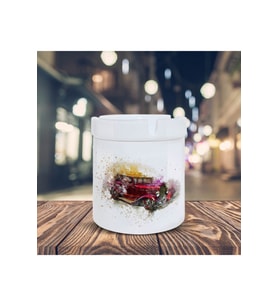 Sıçrama Efekti Nostalji Araba Baskılı Küllük Kül Tablası-2495214