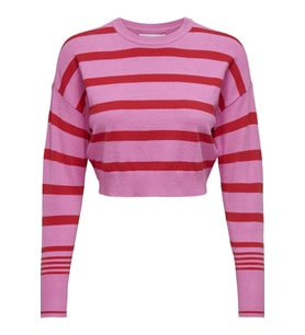 ONLIBI LS CROPPED PULLOVER CC KNT (Pembe)
