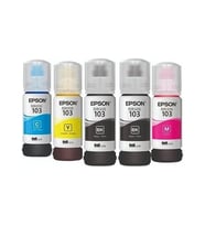 Epson 103 Ecotank L1250 4 Renk Mürekkep Takımı + 1 Siyah Mürekkep