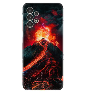 Samsung Galaxy M14 Kılıf Silikon Desen Özel Seri Yanardağ 1611
