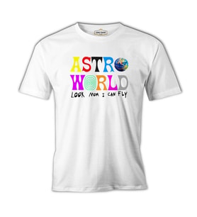 Travis Scott - Astro World Beyaz Erkek Tshirt