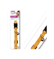 Pawise 28016 Sarı Kalp Desenli Kedi Boyun Tasması 20-30 cm.