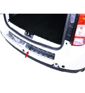 Dacia Duster Krom Arka Tampon Üzeri Koruma 2010-2018 arası Paslanmaz Çelik