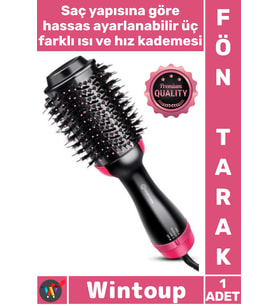 #Tarak Hızlı Isı Ayarlı İyonik Hacim Veren Pratik Elektrikli Saç Kurutma Şekillendirici Fön Tarak
