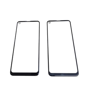 Oppo Realme 6 - A52 - A92 Ön Cam Ocalı Siyah ( Ekran Koruyucu Değildir )