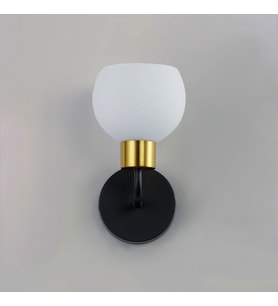 Rsylight Metal Modern Siyah Opal Camlı Dekoratif Rustik Duvar Aplik