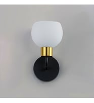 Rsylight Metal Modern Siyah Opal Camlı Dekoratif Rustik Duvar Aplik