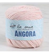 La Mia Angora Pudra Pembe El Örgü İpi - L185 - 34012