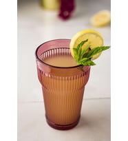 Akrilik Mürdüm 6'lı Uzun Bardak & Su Meşrubat Bardağı 400 ml ( Cam Değildir )