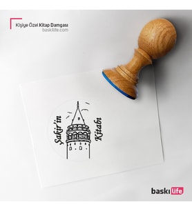 Kişiye Özel Kitap Damgası Kitap Mührü Kaşe Kitap Mühür Özel Damga 306