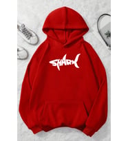 Unisex Just Baskılı Bisiklet Yaka Sweatshirt (A.Kırmızı)