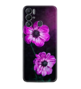 Tecno Pova Neo Kılıf Resimli Desenli Silikon Platinium Series Çiçekler 1869