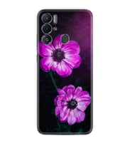 Tecno Pova Neo Kılıf Resimli Desenli Silikon Platinium Series Çiçekler 1869
