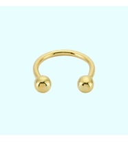 Altın Burun Hızma Piercing 14 Ayar Sade Top