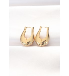 Pirinç Gold Renk Bombeli Küpe 5886 - SSSSSS5474-3868