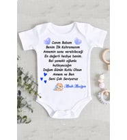 Erkek Canım Babam Bebek Baskılı Zıbın Body