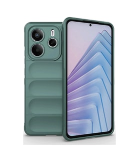 Xiaomi Redmi Note 14 4g Kılıf Optimum Silikon - Koyu Yeşil