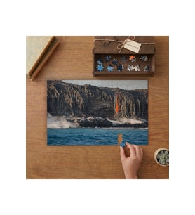 Denize Dökülen Lavlar - Yanardağ Tasarımı 240 parça Ahşap Puzzle Ahşap Kutuda MP03362