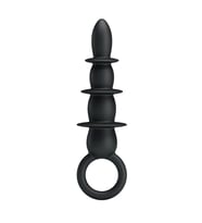 13,2 cm Vantuzlu Halkalı  Alıştırıcı Tıkaç (Siyah)