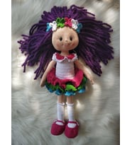 Sevimli Çiçek Bebek Amigurumi Organik Oyuncak