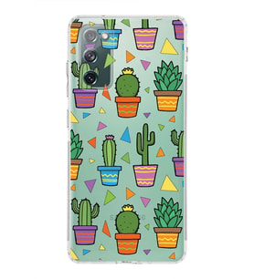 PrintiFy Samsung Galaxy S20 FE ile Uyumlu 1mm Slim Fit Water Color 4 Baskılı Şeffaf  Kılıf