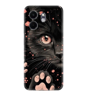 Infinix Smart 9 Kılıf Boutique Baskılı Resimli Kara Kedi Pcode -085