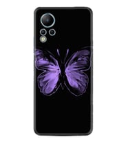 Infınix Note 12 Kılıf Resimli Desenli Silikon Platinium Series Black Butterfly 1879