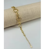 Renk Pirinç Cm Bileklik 17+4 Cm - Kbl0555