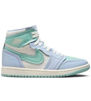 Nike Air Jordan 1 High Method Of Make Unisex Sneaker Hakiki Deri Bilekli Günlük Spor Ayakkabı Mavi Yeşil