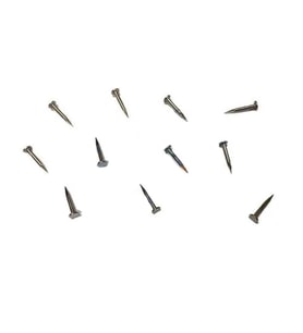 Klips, Menteşe, Ayağı Çivisi 9mm Çelik - Nikel 100gr