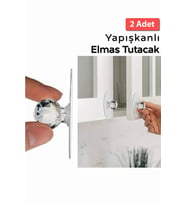 2 Adet Her Eve Lazım Çekmece Klozet Dolap Kapı Düğmesi Pratik Çok Amaçlı Ev Gereçleri (Şeffaf)