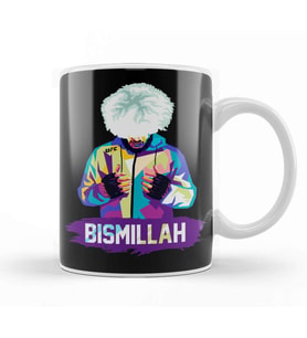 Bismillah Khabib Pop Art Khabib Nurmagomedov Kupa Bardak Porselen