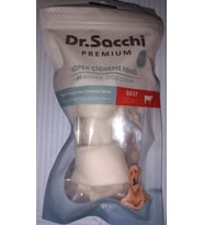 Dr.Sacchi Premium Sığır Etli Sığır Derisi Genişletilmiş Düğüm Kemik Tahılsız Köpek Ödülü 5-6" 70-80 Gr 1'li