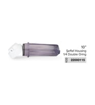 10” inch Su Arıtma Filtre Kabı Şeffaf Housing 1/4 Double Oring